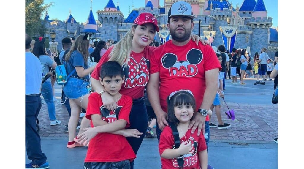 Luis R. Conriquez's wife with family and kids