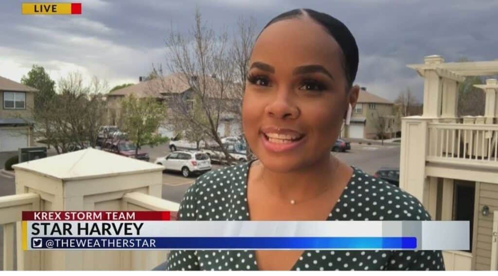 Star Harvey Reporting on KREX News 5