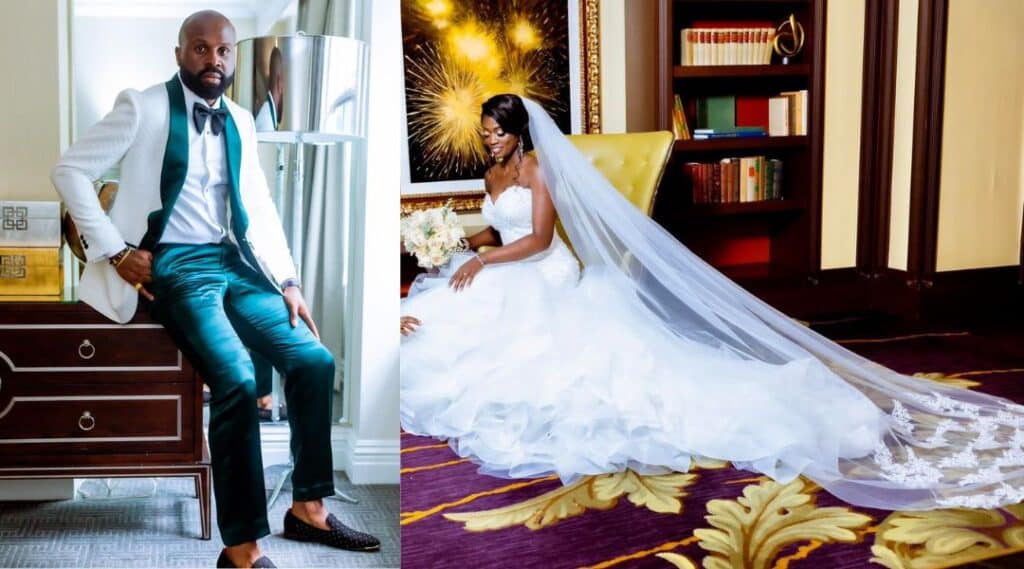 Faith Abubey Husband Jeremiah Chika on their wedding