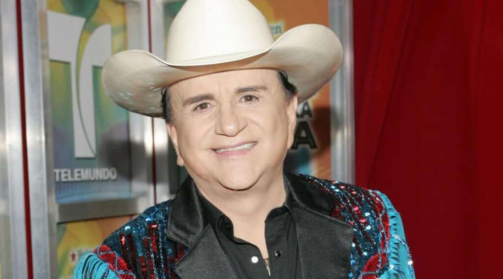 Johnny Canales recording his TV show, emphasizing his role as a pioneer in the Tejano music industry.