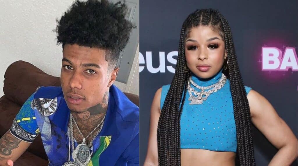 Blueface with his ex girlfriend Chrisean Rock rapper