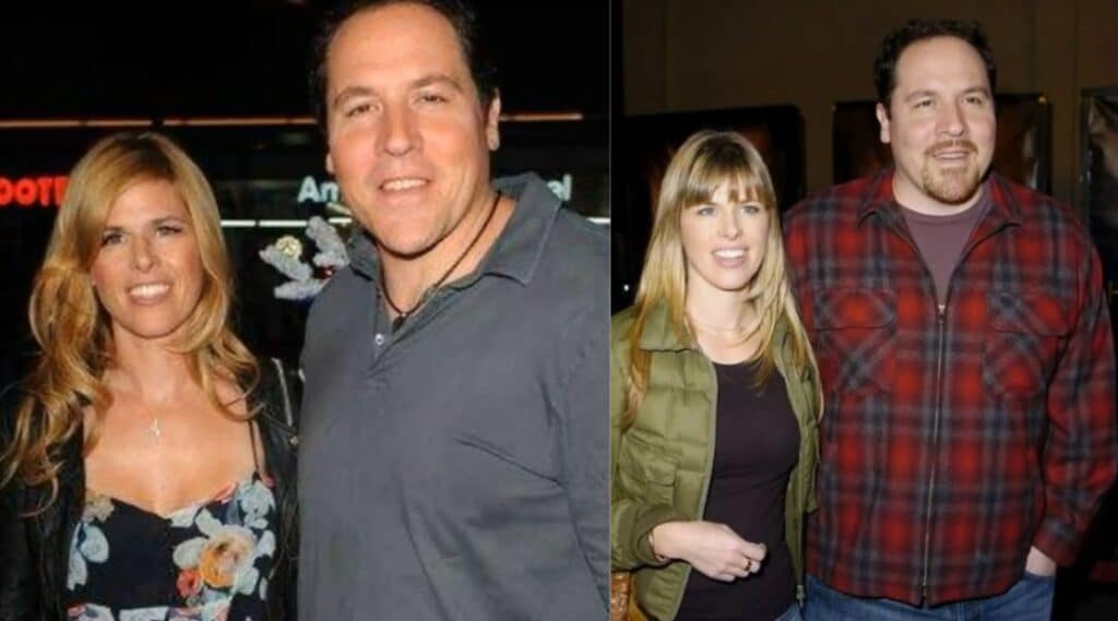 Favreau director,  with his wife  and daughter