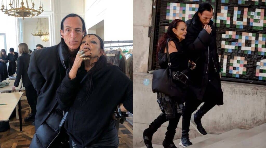 Michele Lamy is famously married to Rick Owens