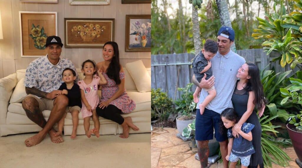 Tristyn and Kamohai Kalama with their children Yasiel and Vale, representing a proud Hawaiian family.